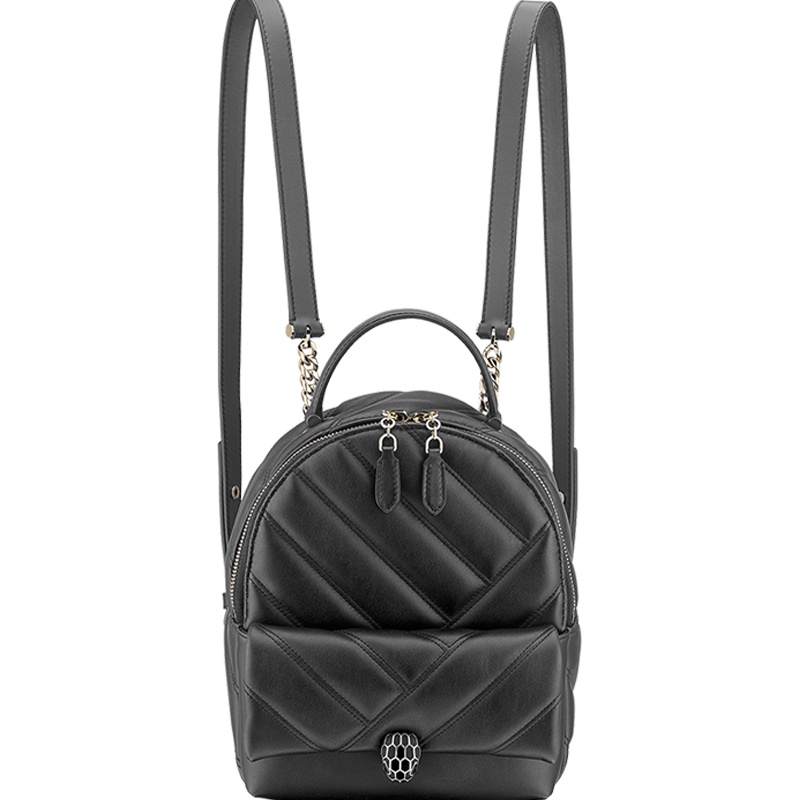 【预定】BVLGARI宝格丽 Serpenti Cabochon经典蛇头双肩包288735