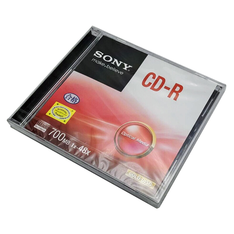 索尼（SONY）CD-R 刻录盘 空白光盘 10片/盒