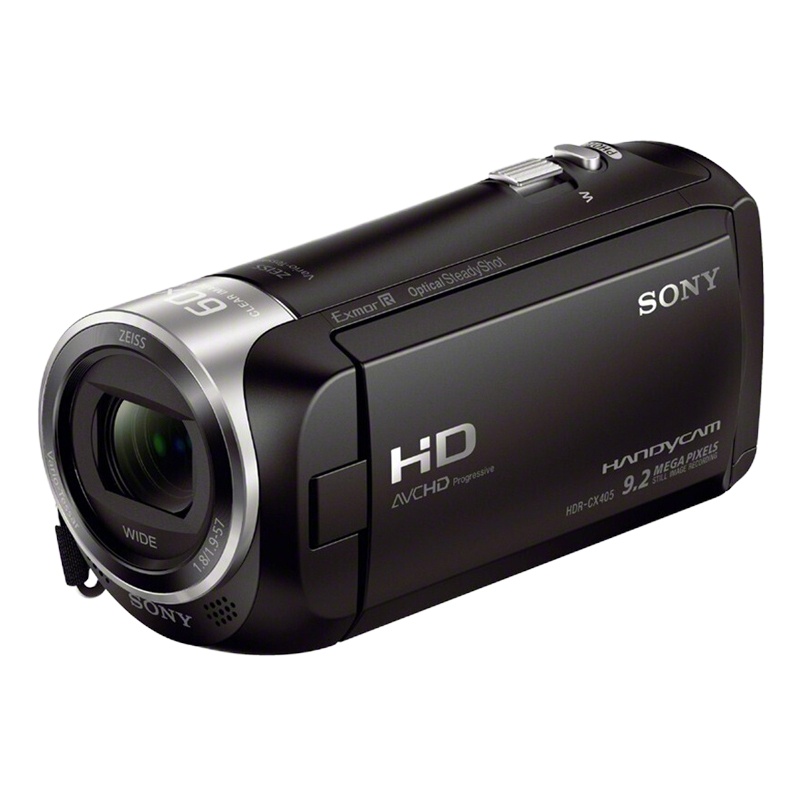 索尼(SONY)HDR-CX405 高清数码摄像机 家用DV 30倍光学变焦 光学防抖更清晰 128G卡包电池三脚架套装
