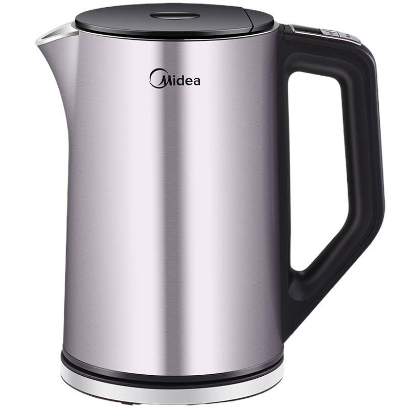 美的(Midea)电水壶 304不锈钢电热水壶 家用便捷式热水壶 四段温控烧水壶HE1504a