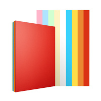 得力(deli)7788混装彩色复印纸100张/包 A4/80g彩色电脑打印纸9色办公学生剪纸打印儿童手工折纸幼儿园