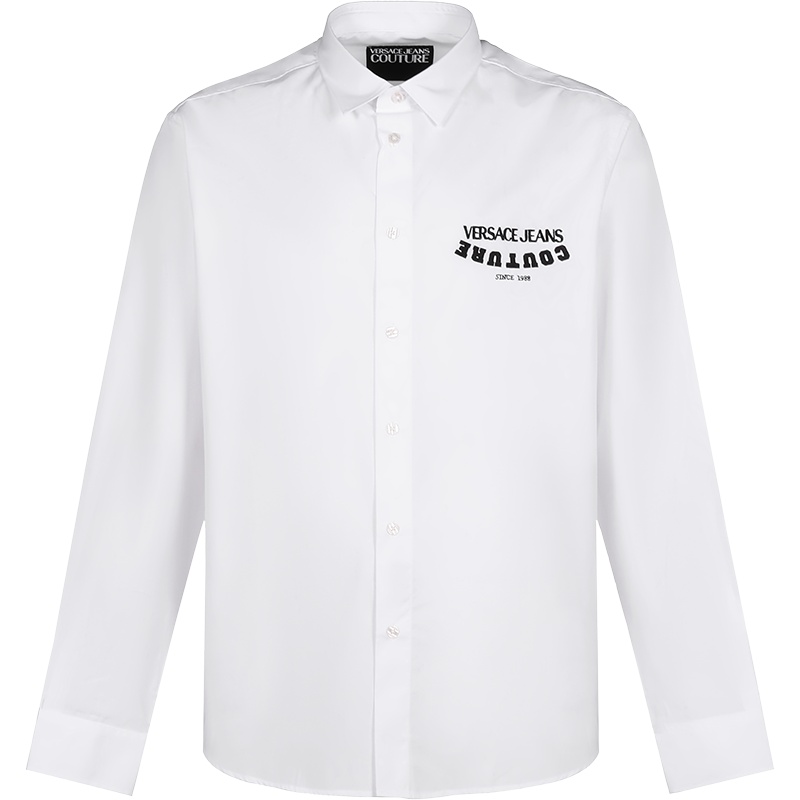 VERSACE JEANS COUTURE 范思哲 男士 棉质长袖衬衫 B1GWA6R5 30422