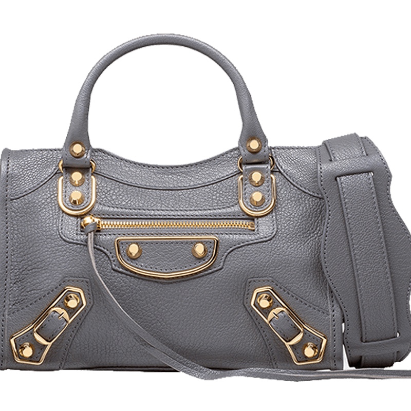 【预定】BALENCIAGA/巴黎世家CLASSIC METALLIC EDGE CITY手袋 MINI