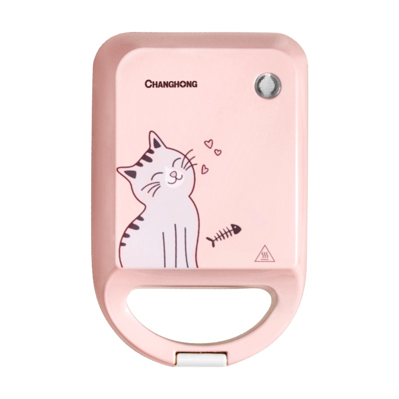 长虹(CHANGHONG)三明治机 粉色 多功能三文治机早餐机家用吐司轻食机 CSM-B125D