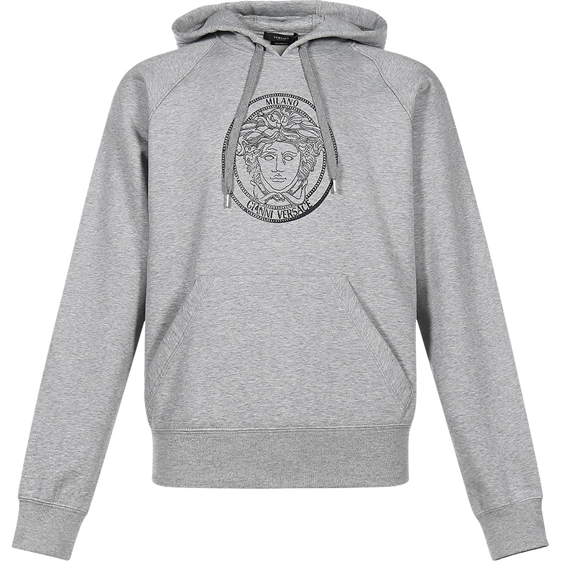 VERSACE 范思哲 男士棉质加绒款连帽卫衣运动衫 A87475 A229724