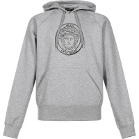 VERSACE 范思哲 男士棉质加绒款连帽卫衣运动衫 A87475 A229724