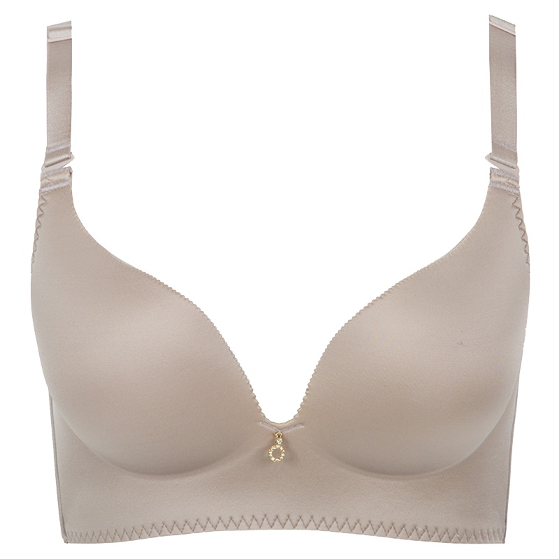 古今内衣3/4罩杯无钢圈文胸聚拢光面文胸薄款胸罩女 0H7031