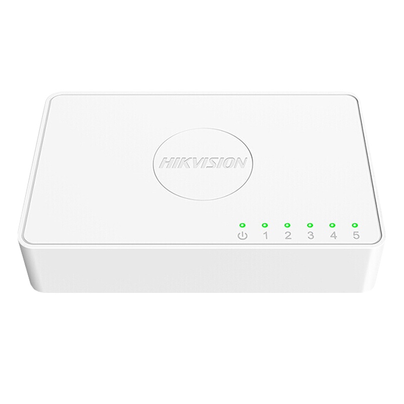 海康威视5口百兆交换机网络监控交换器家用网线分流塑壳分线器 DS-3E0105D-E