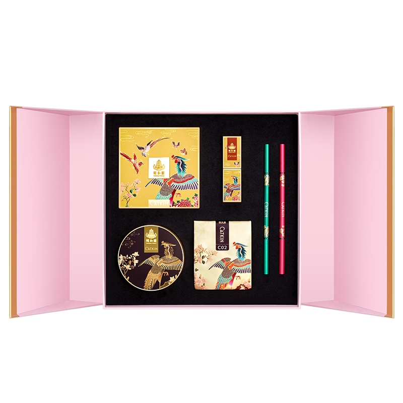 卡婷CATKIN 云中仙凤韶红02锦盒C04 彩妆礼盒套盒女生礼物