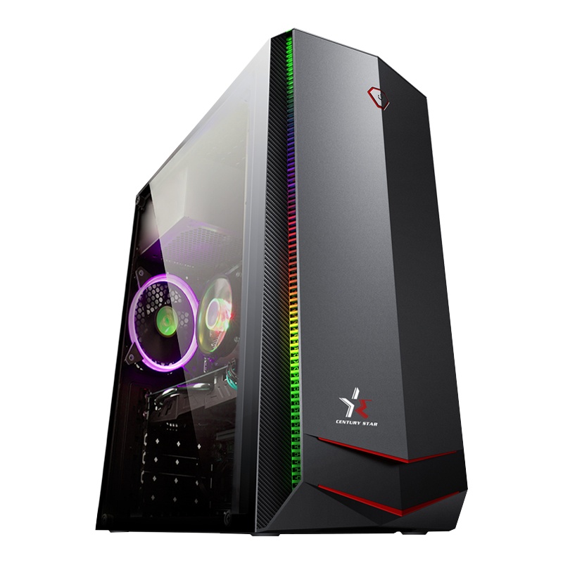 世纪之星 酷睿i7 2600四核/AMD Radein 游戏独显/8G内存/256G固态+500G机械硬盘 家用办公商用 游戏电脑台式机 台式电脑 DIY组装机 组装电脑 电脑主机