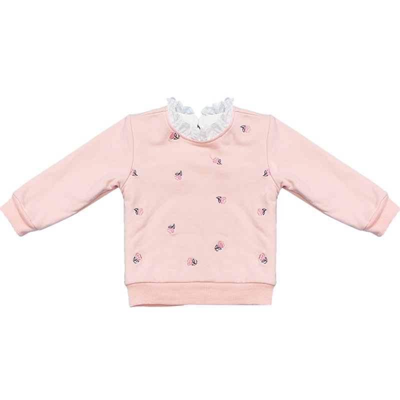 婴姿坊童装女童冬装加绒上衣女宝宝长袖保暖带底衫儿童T恤