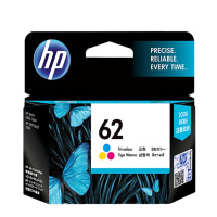 惠普(HP) 62 原装墨盒 彩色标准容量(约165页)