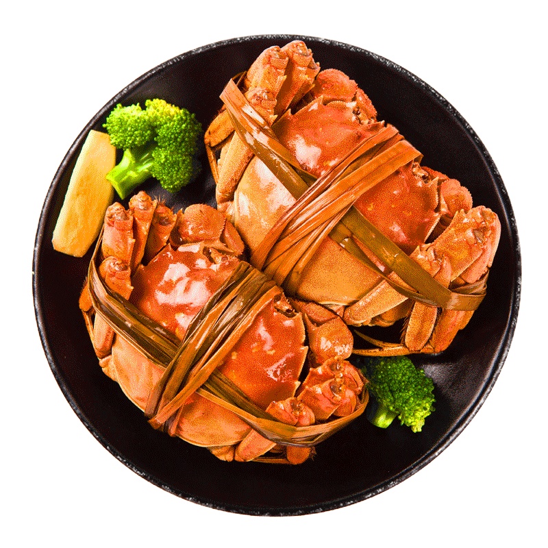 [礼券]茗鲜阁 大闸蟹礼券1588型 公蟹4.5两/只 母蟹3.0两/只 3对6只生鲜大闸蟹礼品卡 礼券 礼品券