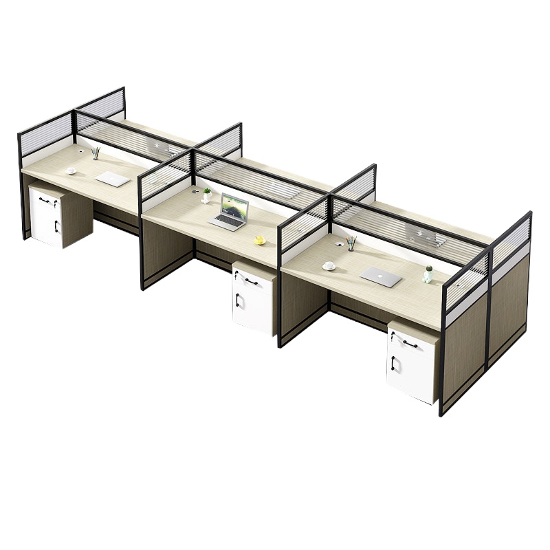 鑫金虎 办公家具屏风办公桌职员桌员工桌员工位工作位电脑桌卡座王字型六人位