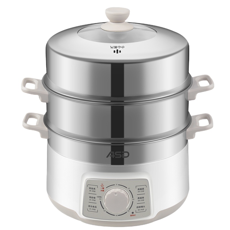 爱仕达多功能电蒸锅10L AZ-Y28J105( 蒸鱼、蒸排骨、速冻食品、一键火锅、蒸蔬菜、蒸蛋、自制馒头).