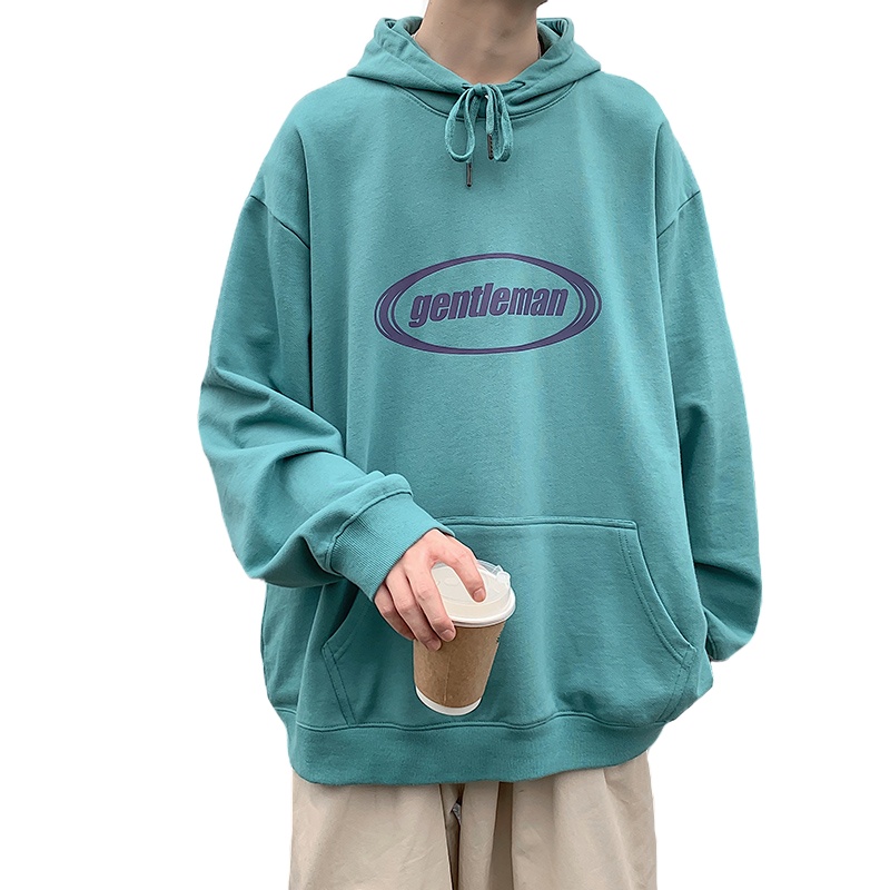 茜靓CHYLLIRN男士春季外套加绒加厚ins港风连帽卫衣宽松潮流百搭秋冬款上衣服