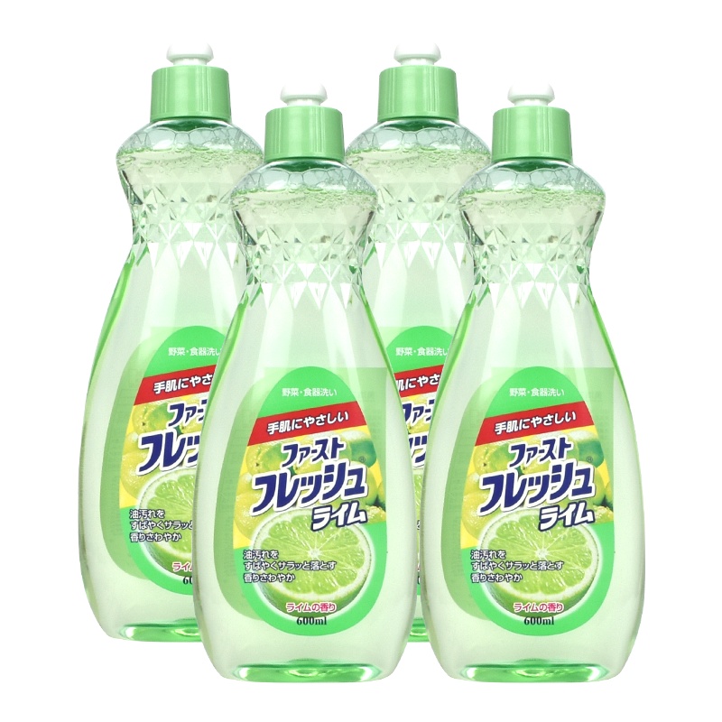 美洁卫青柠洁净洗洁精 600ml四瓶装组合