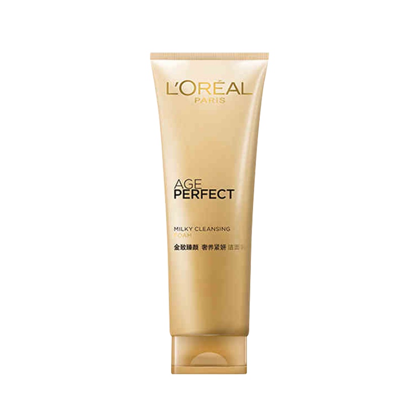 欧莱雅(L'Oreal)金致臻颜奢养紧妍洁面乳125ml 深层清洁毛孔温和补水保湿清爽女洗面奶