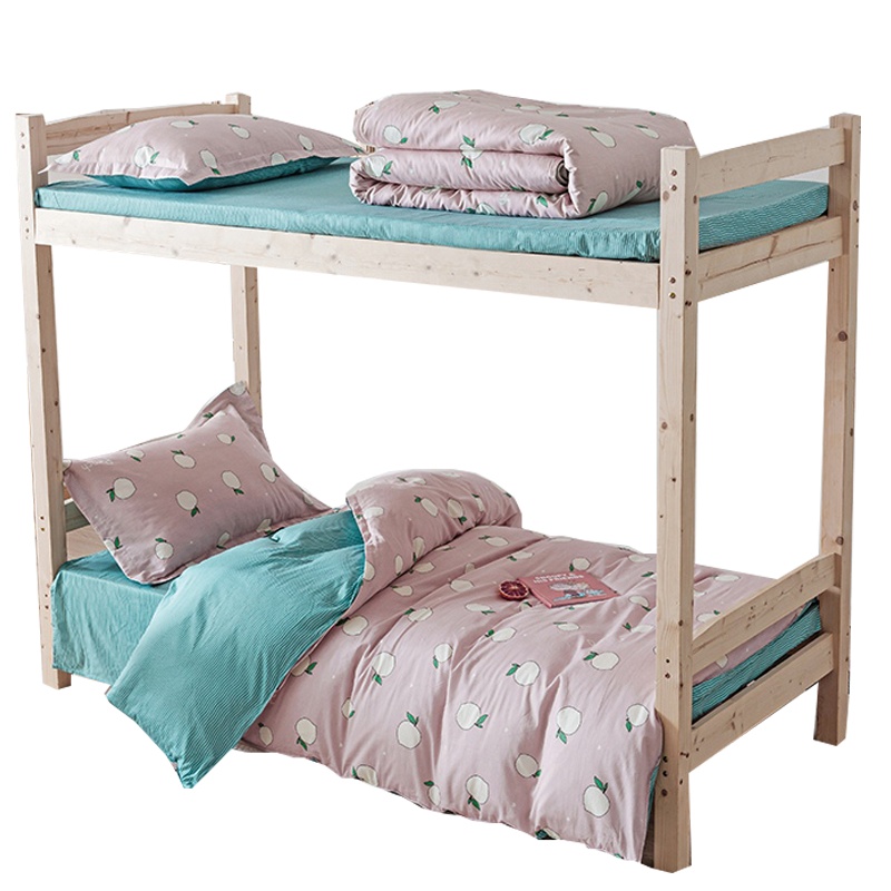 南极人(NanJiren)家纺 纯棉学生宿舍床上三件套卡通可爱单人1.2米全棉床用品床单被套0.9m床