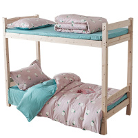 南极人(NanJiren)家纺 纯棉学生宿舍床上三件套卡通可爱单人1.2米全棉床用品床单被套0.9m床