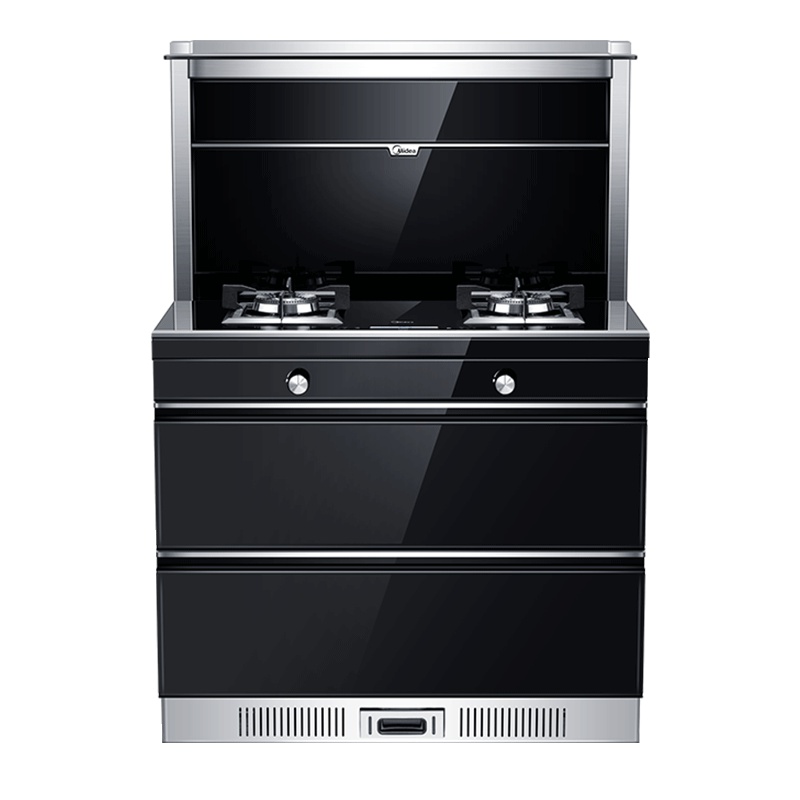 美的(Midea)集成灶90Q3E 近吸侧吸式大风量油烟机燃气灶消毒柜套装 天然气
