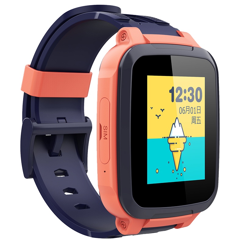360儿童手表SE5珊瑚粉GPS定位高清屏幕儿童学生手机手环超长待机防水智能超薄机身电话手表