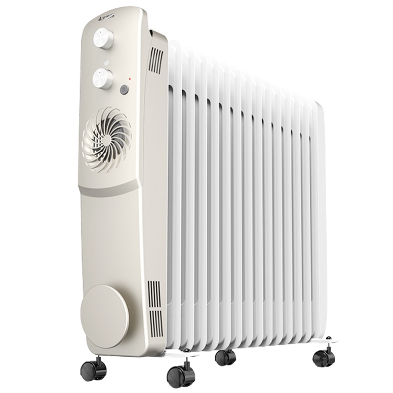 艾美特(Airmate)取暖器 HU1526-W1 电暖器 油汀 15片加宽叶片 3000W大功率 家用电暖气 3秒速热