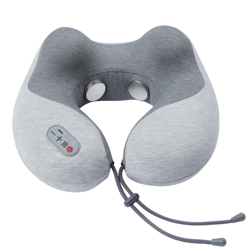 摩摩哒SX332按摩枕颈椎按摩器颈部按摩仪脖子枕头护颈仪多功能双头电极片加热热敷按摩颈枕