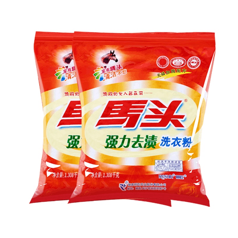 馬头 强力去渍 1.308kgX(6+1)包 洗衣粉 单件装