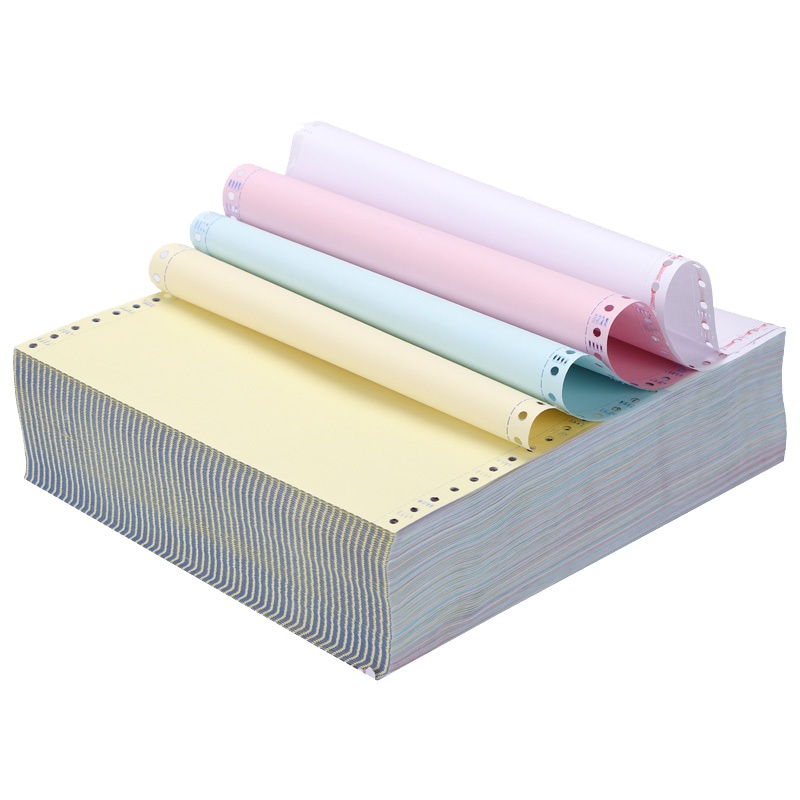 汇东(HUIDONG)241四联二等份电脑打印纸 700页四层压线复印纸 物流发货单 汇东复写纸 出库单 电脑票据印纸