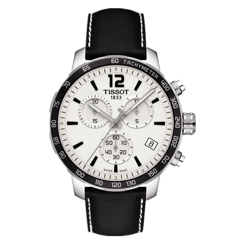 天梭(TISSOT)男表商务休闲 男士手表 时捷系列真皮带防水运动石英表休闲男表T095.417.16.037.00