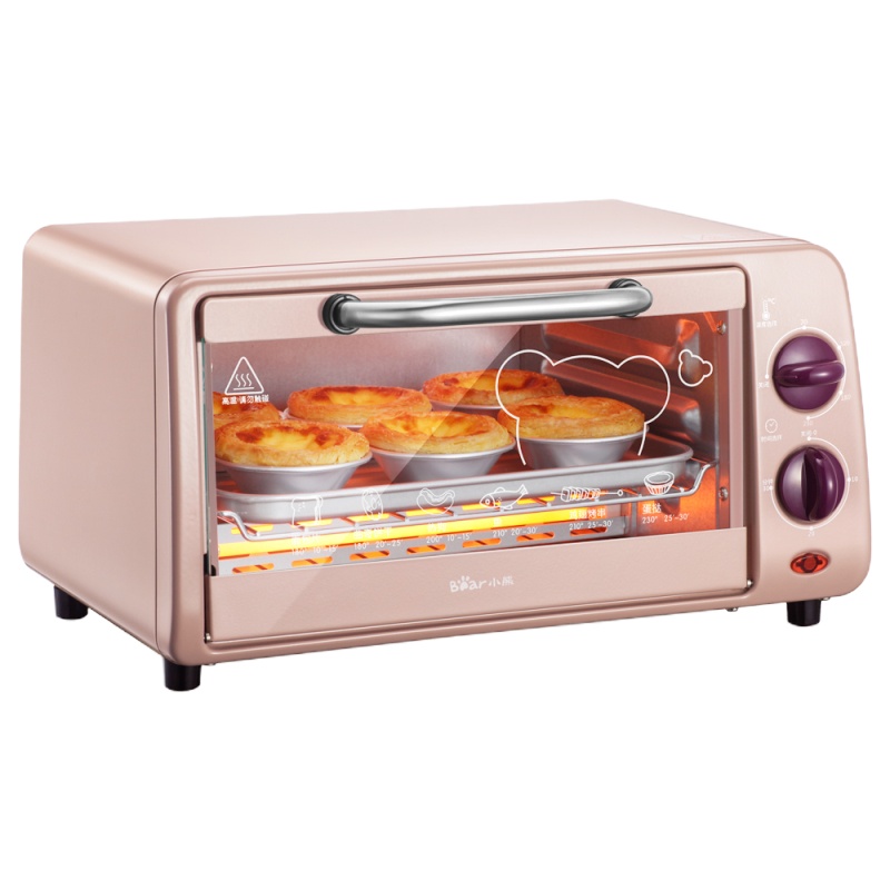小熊(Bear) 迷你电烤箱家用小烤箱烘焙烤箱多功能 小型电烤箱 9升 DKX-A09A1