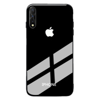 [送膜两张]高铭宣苹果iphone xs max手机壳苹果x潮牌高档钢化玻女苹果11Pro全包防摔渐变色玻璃壳透明金机