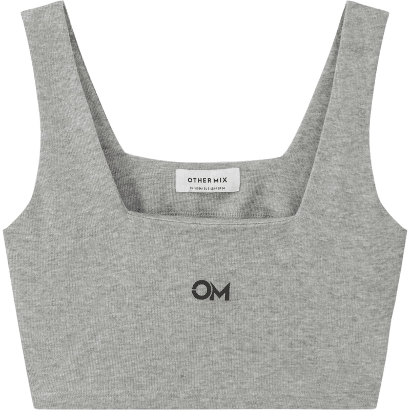 OtherMix小logo吊带背心女2021年夏季新款辣妹露脐修身短款上衣潮