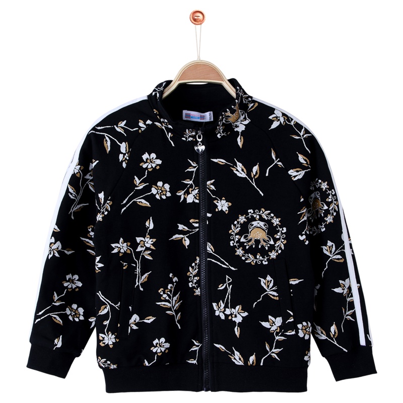 铅笔俱乐部童装2019秋冬新款女童长袖外套中大童拉链上衣儿童外套