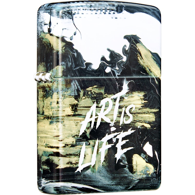 Zippo芝宝打火机美国进口之宝防风打火机新机无油苏宁正品Z-30021艺术生活