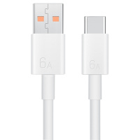 HUAWEI/华为原装正品数据线Type-C接口数据线 6A超级快充线手机充电线 CC790 长度1m 白色