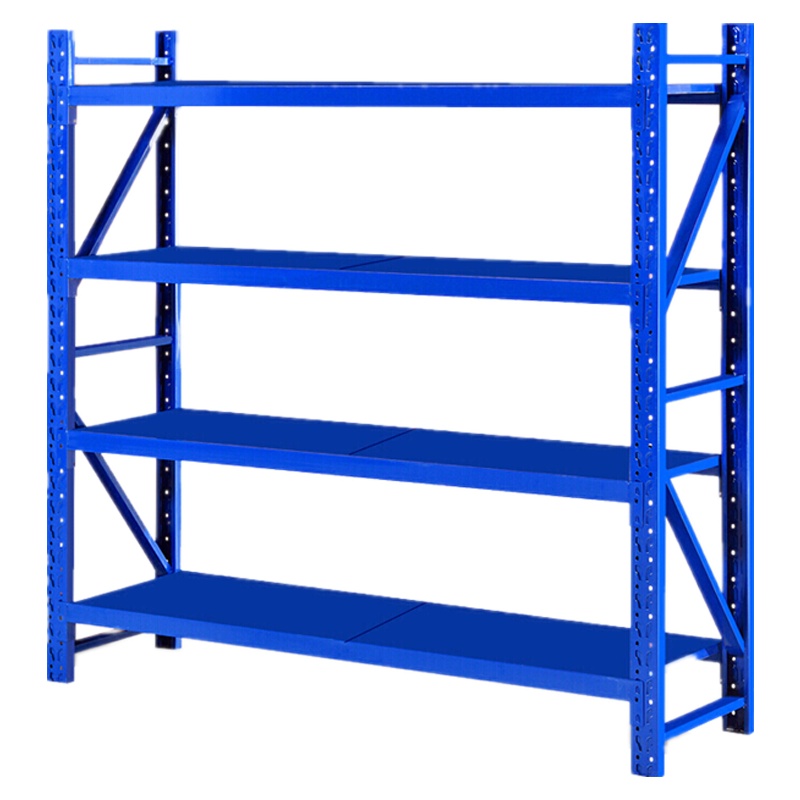 欧宝美仓储货架超市仓库架展示架轻型1.5米四层主架款