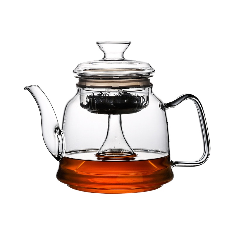 玻璃蒸煮茶器金蛋蒸茶壶双内胆家用全自动电陶炉煮茶壶烧水壶泡茶壶D A款(双内胆蒸茶/煮茶)