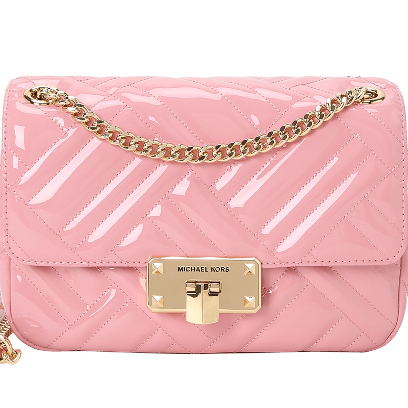 MICHAEL KORS 迈克高仕 Peyton 口盖包 锁扣漆皮35S0GP6F2A