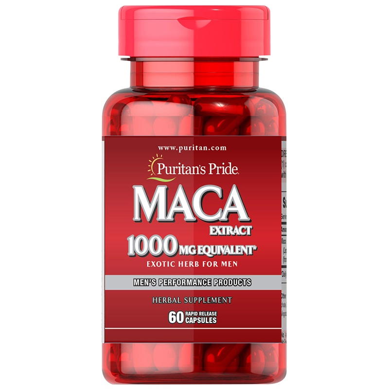 Puritan's Pride 普丽普莱 男性玛卡胶囊 1000毫克 60粒/瓶 美国进口 100克