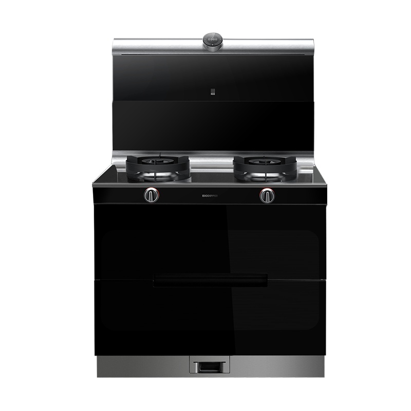 北斗星 A2BX集成灶天眼系列消毒柜一体灶侧吸下排翻盖天然气玻璃灶面板油烟机大吸力 天然气