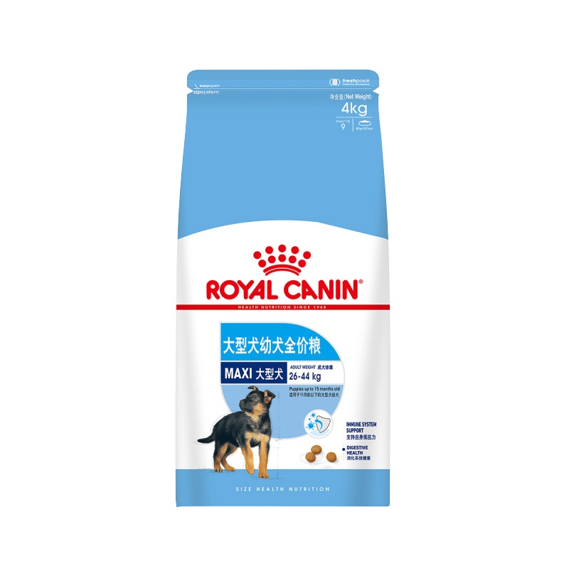 ROYAL CANIN 皇家狗粮 MAJ30大型犬幼犬狗粮 2-15月龄 全价粮 4kg 金毛拉布拉多阿拉斯加秋田马犬