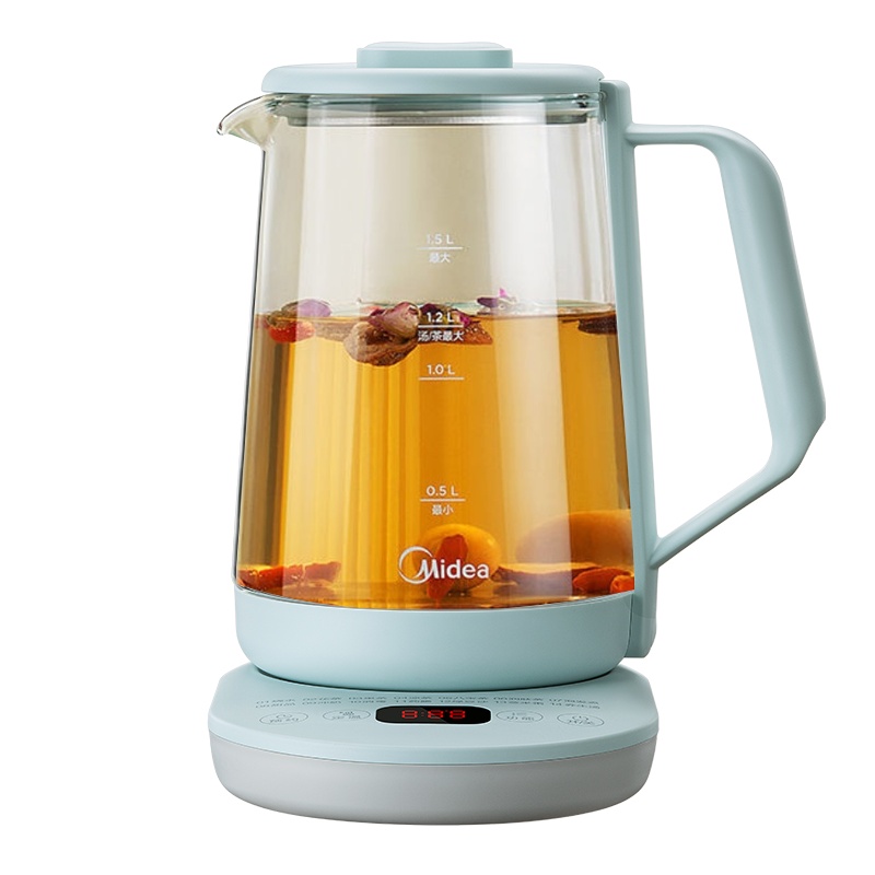 美的(Midea)家用养生壶花茶壶泡茶恒温设定多功能自动大容量电热养身壶办公室小型煮茶器煮水烧水壶Y13P