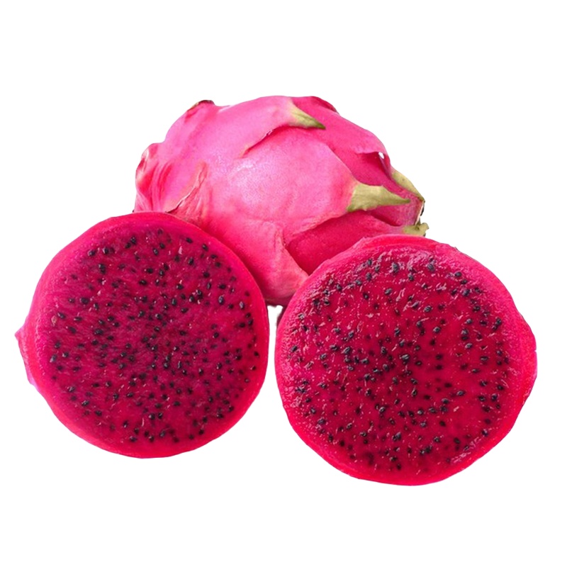 冠町 红心火龙果 红肉当季新鲜水果 苏宁直采 特大果带箱5斤