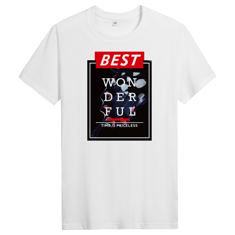 男士夏季圆领纯棉短袖t恤男生半袖体潮流时尚 DT10284