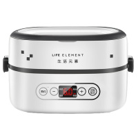 生活元素（LIFE ELEMENT）电热饭盒加热饭盒陶瓷内胆预约定时上班族带饭1L容量F27 F27电子版