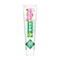 蒲地蓝 儿童0-6岁防蛀草莓香型牙膏含氟防蛀抑制牙菌斑宝宝小孩牙膏