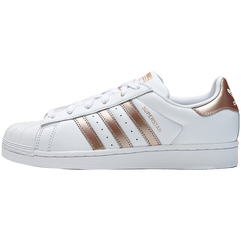 adidas阿迪达斯三叶草女鞋贝壳头小白鞋运动板鞋EE7399.