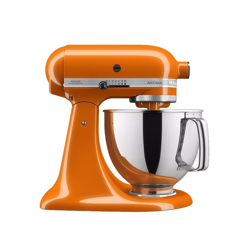 凯膳怡(KitchenAid)4.8L 抬头式厨师机 (双碗型号) 5KSM175PSCHY 2021年度色 焦糖蜜